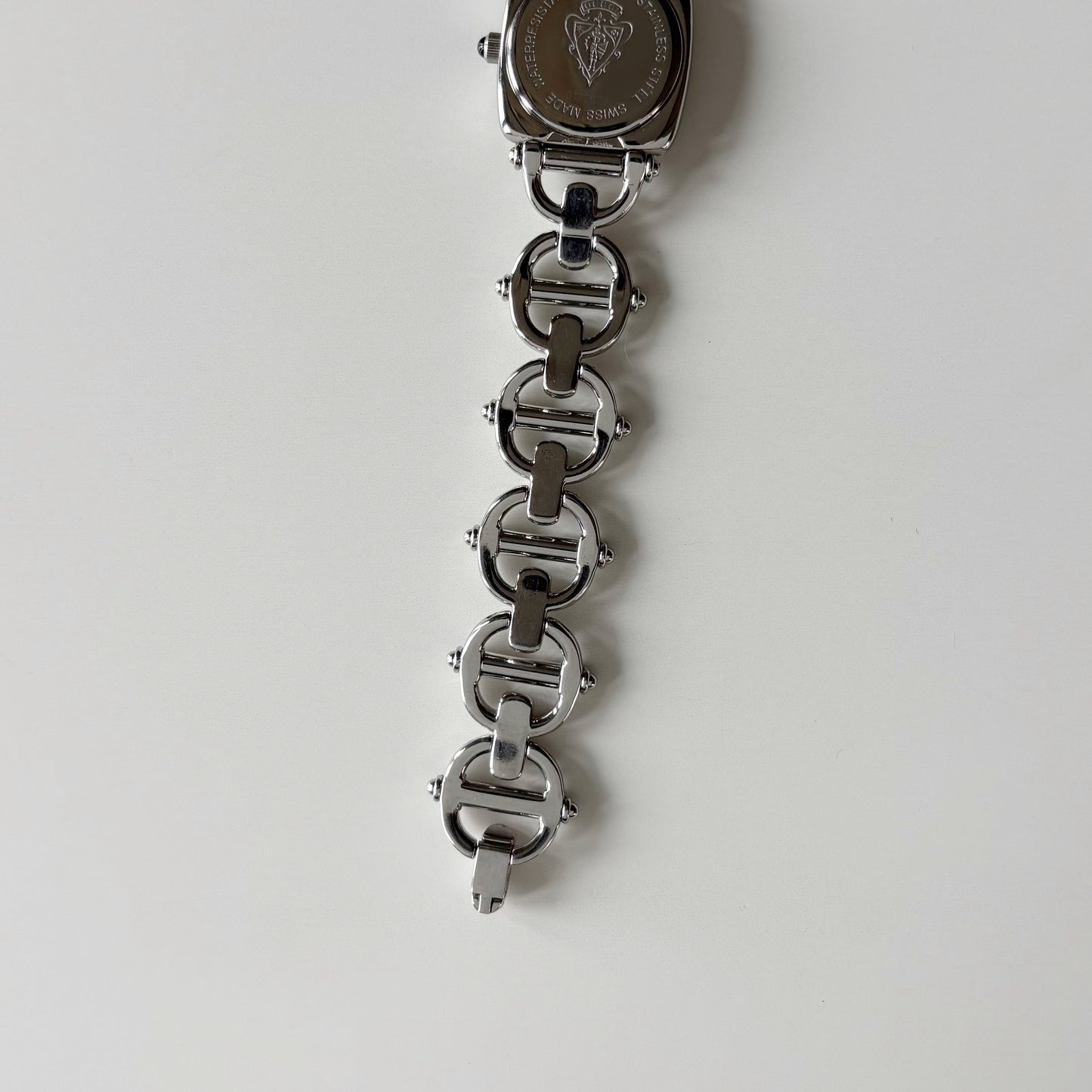 Gucci 1990s White Dial Stainless steel Horsebit Watch