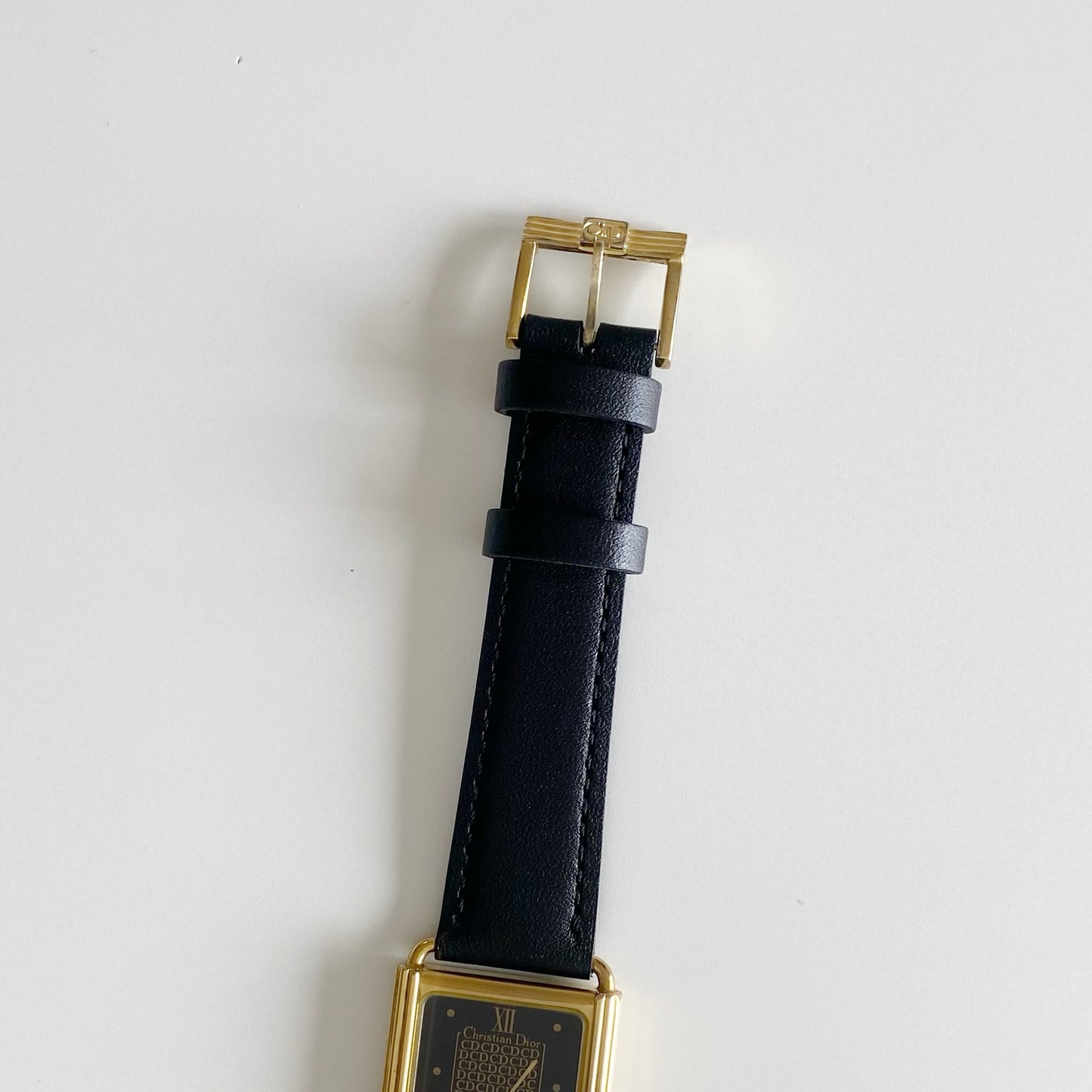 Dior 1990s Gold Plated Tank Watch (Large)