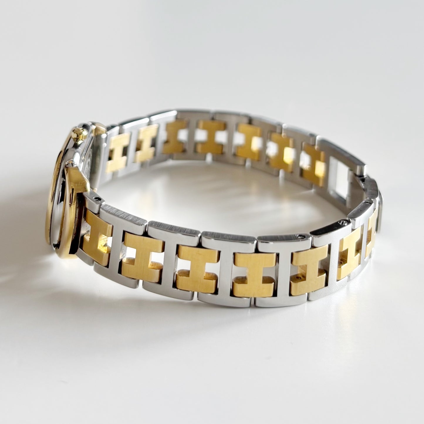 Hermes 1990s Rallye Two Tone Watch