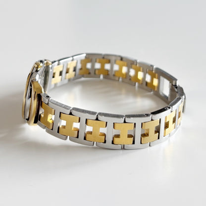 Hermes 1990s Rallye Two Tone Watch