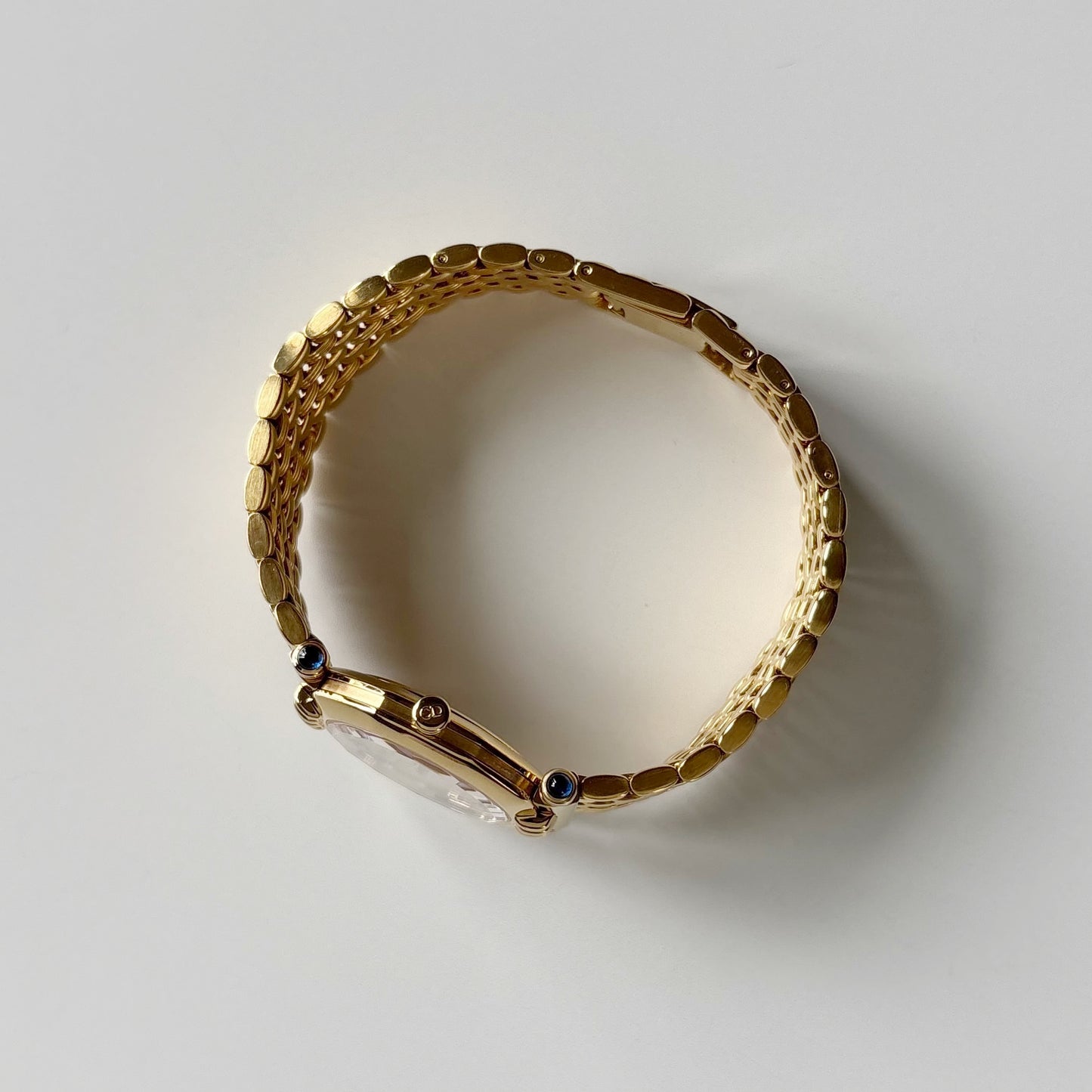 Dior 1990s Octagon Dial Gold Plated Watch