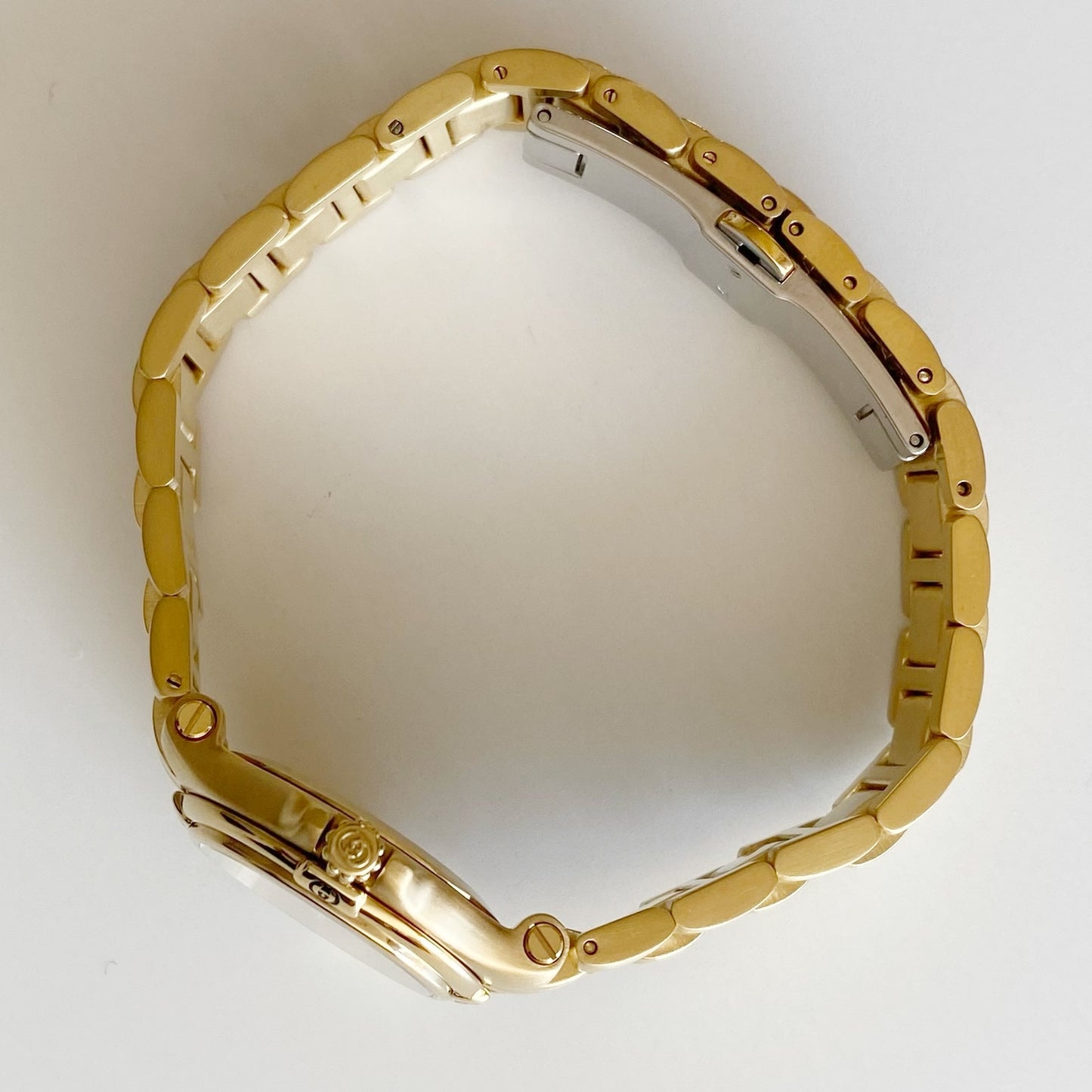 Gucci 1990s Date Gold Plated Watch