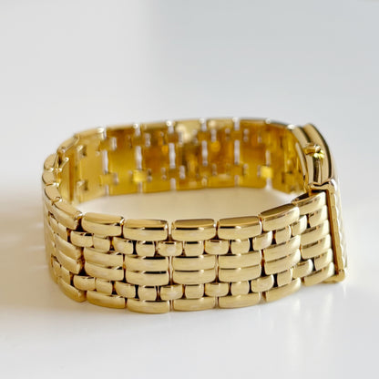 Dior 1990s Tank Gold Plated Watch