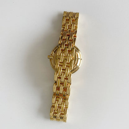 Dior 1990s Bagheera Gold Plated Round Watch