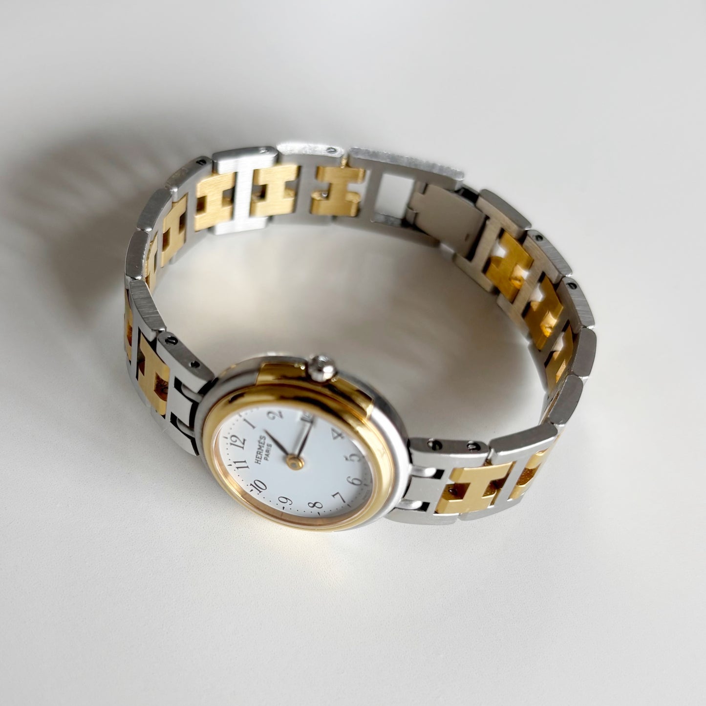 Hermes 1990s Windsor Two Tone Watch