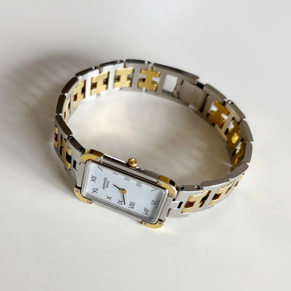 Hermes 1990s Croisier Two Tone Watch