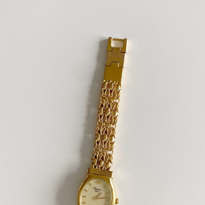 Dior 1990s Gold Plated Watch