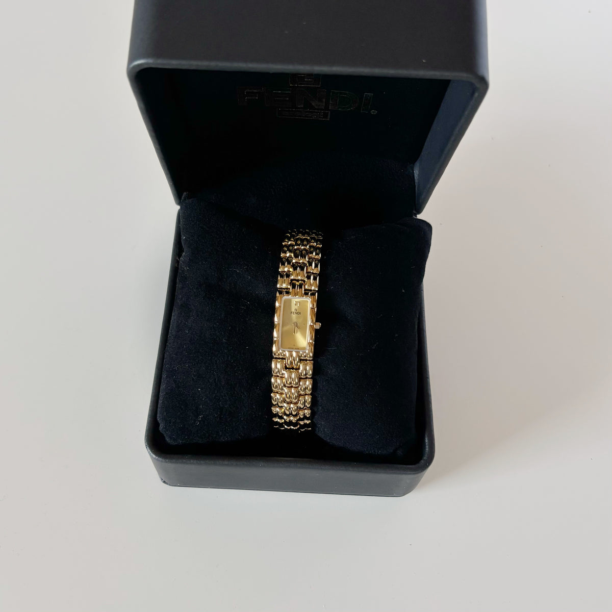 Fendi 1990s Gold Plated Watch