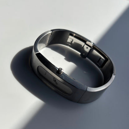 Gucci 1990s Silver Stainless steel Bangle Watch