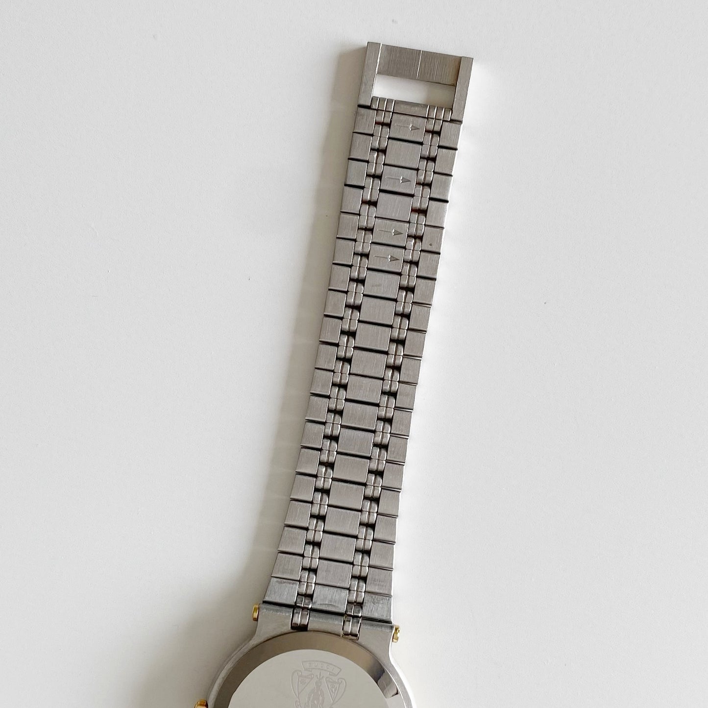 Gucci 1990s Date Round Dial Two Tone Watch (Large)