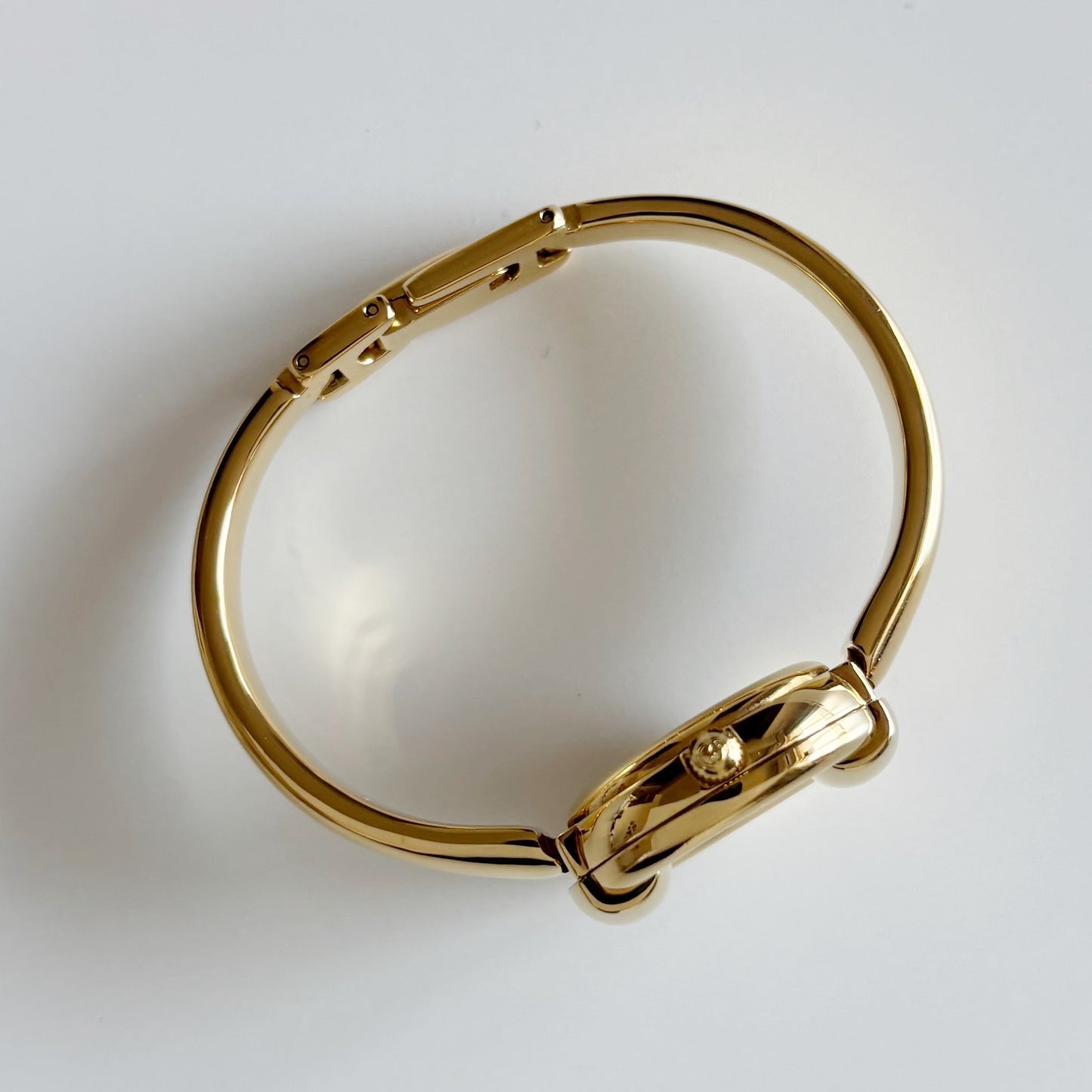 Gucci 1990s Gold Plated Bangle Watch (Small)