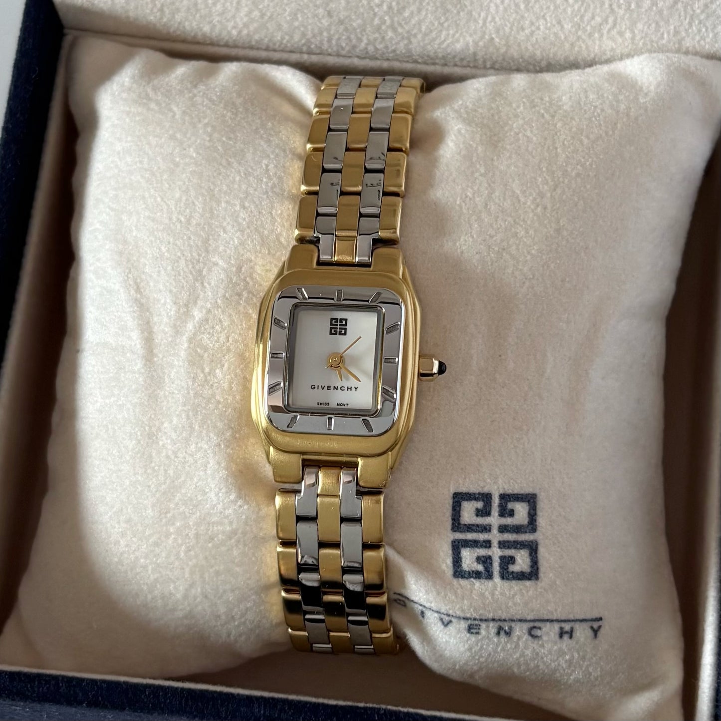 Givenchy 1990s Two Tone Gold Plated Watch