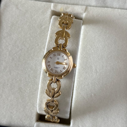 Givenchy 1990s Round Dial Gold Plated Watch