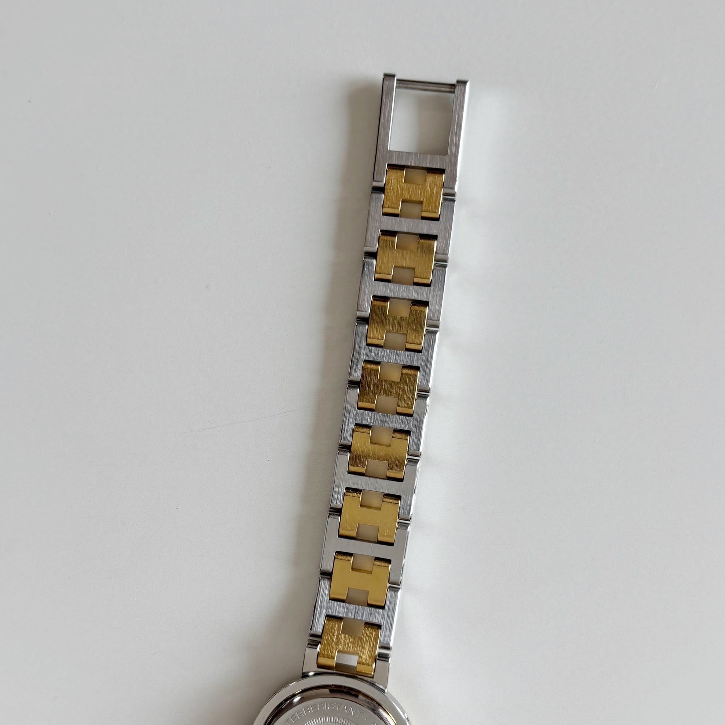 Hermes 1990s Clipper Two Tone Watch