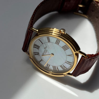 Dior 1990s Seashell Round Dial Gold Plated Watch (Large) (5/31)