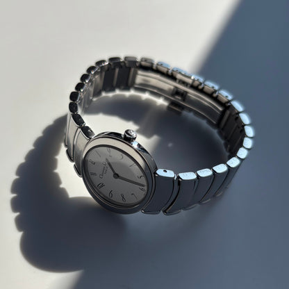 Dior 1990s Oval Dial Stainless steel Watch
