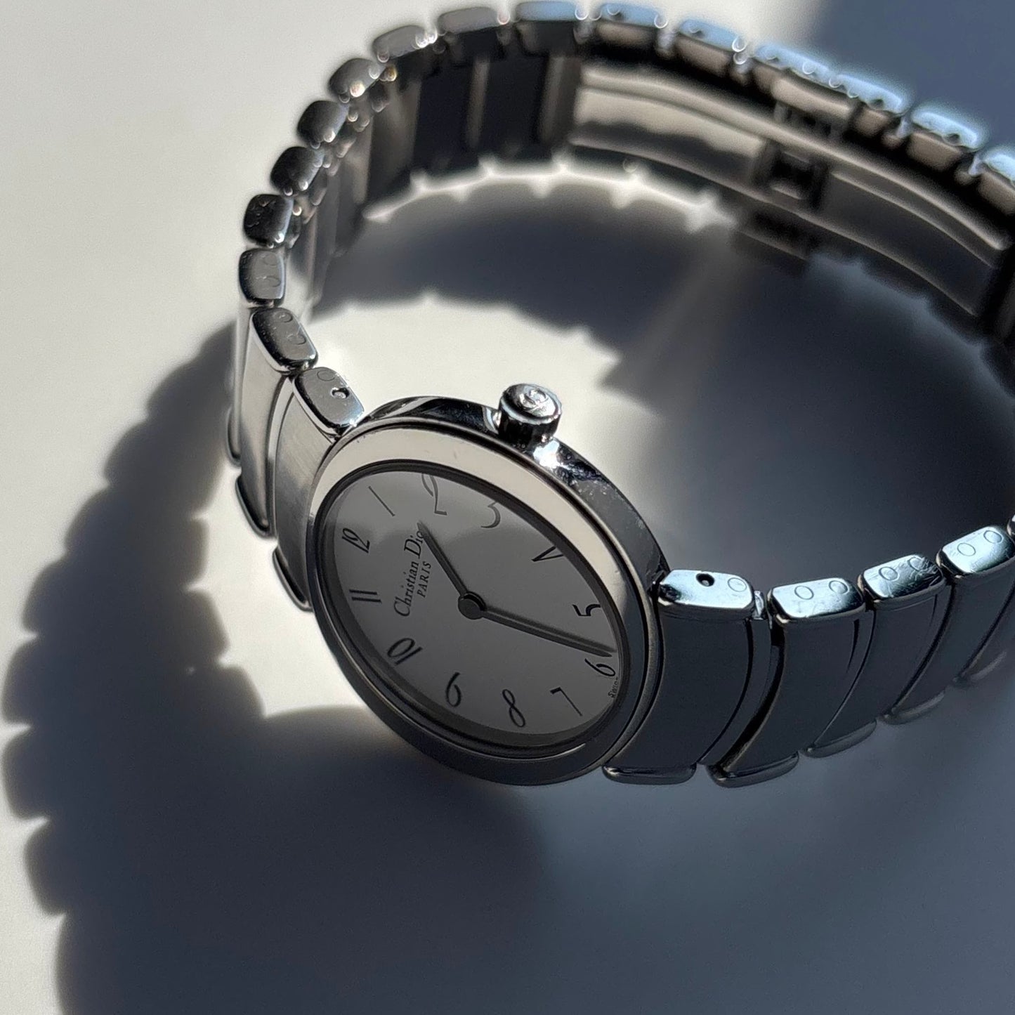 Dior 1990s Oval Dial Stainless steel Watch