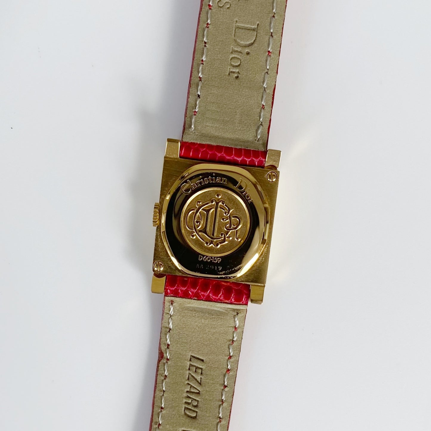 Dior 1990s La Parisienne Interchangeable Belt Watch with 2 belt straps