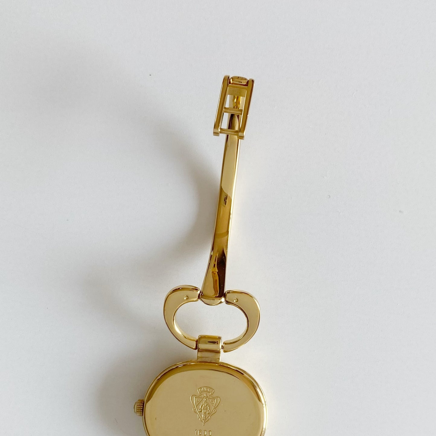 Gucci 1990s Seashell Dial Gold Plated Bangle Watch