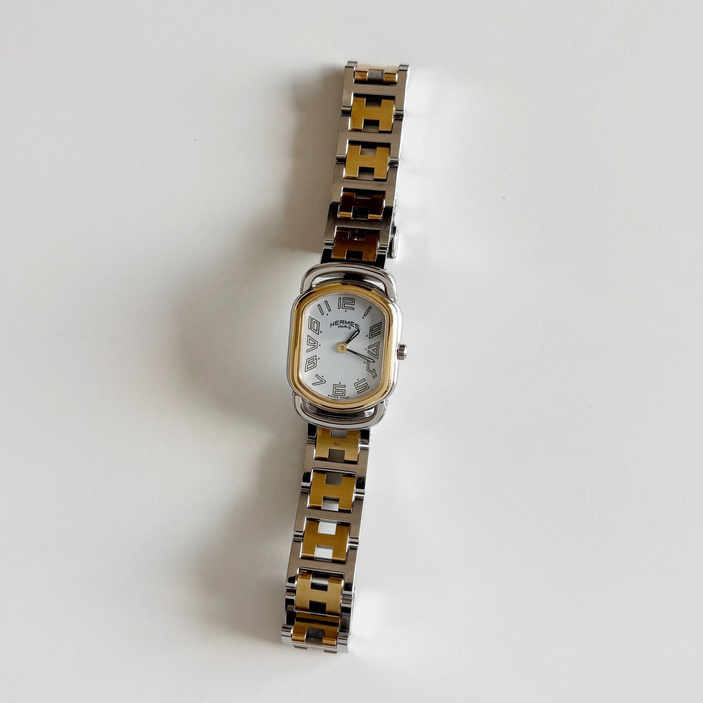 Hermes 1990s Rallye Two Tone Watch