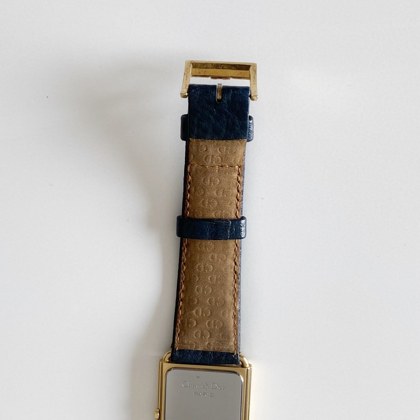 Dior 1990s CD Logo Tank Watch (Large)