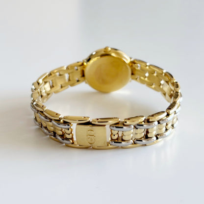 Dior 1990s Round Dial Two Tone Watch