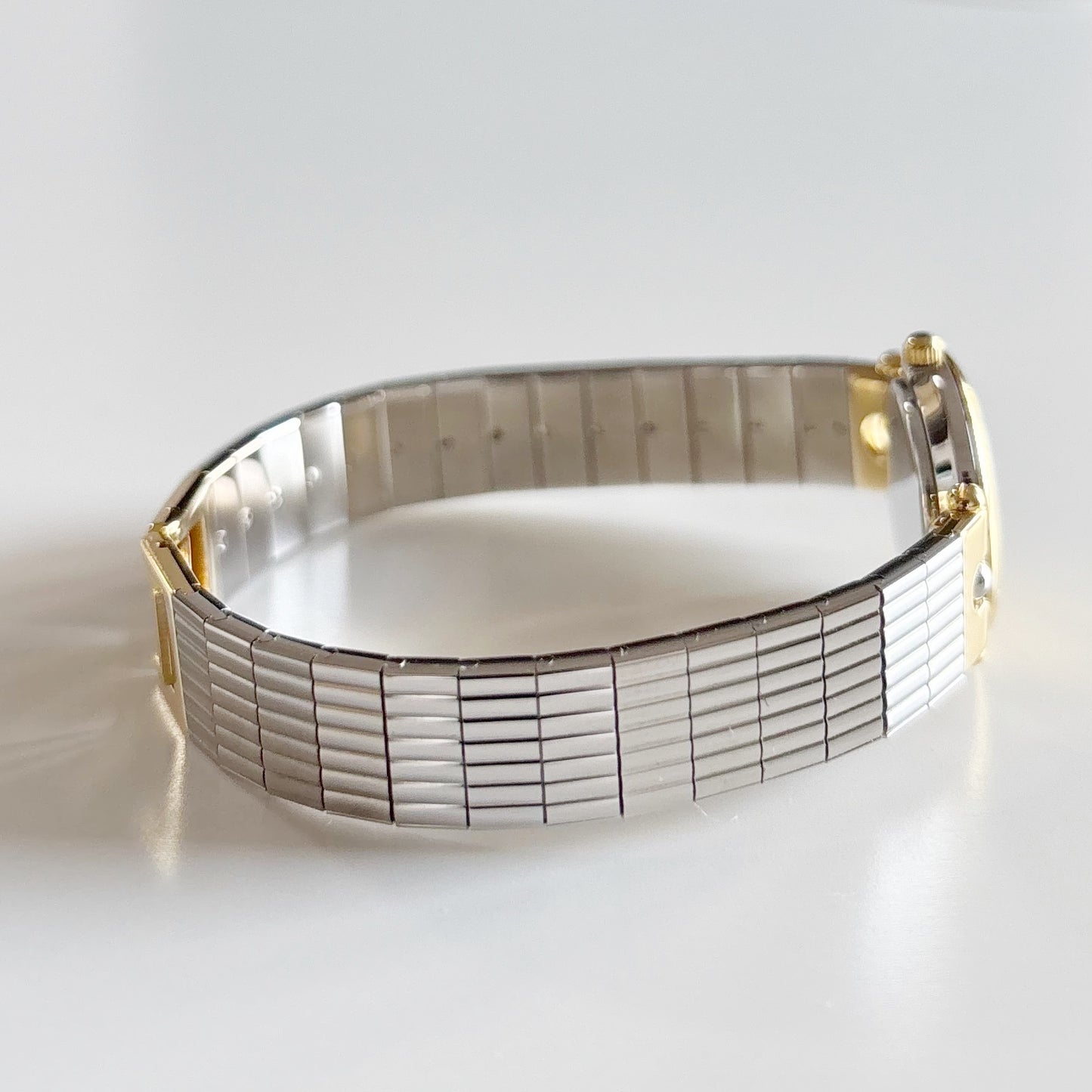 Dior 1990s Round Gold Dial Two Tone Watch