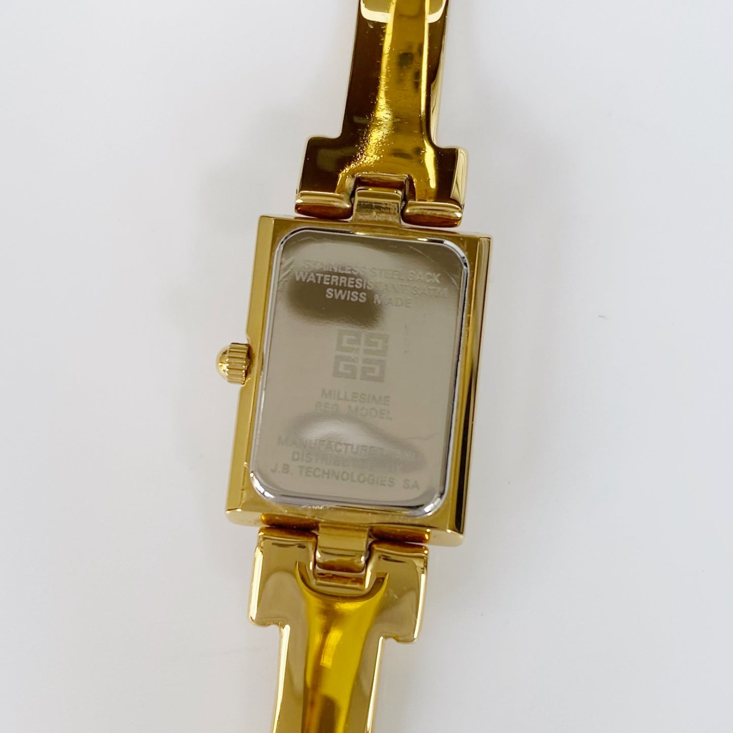 Givenchy 1990s Gold Plated Bangle Watch