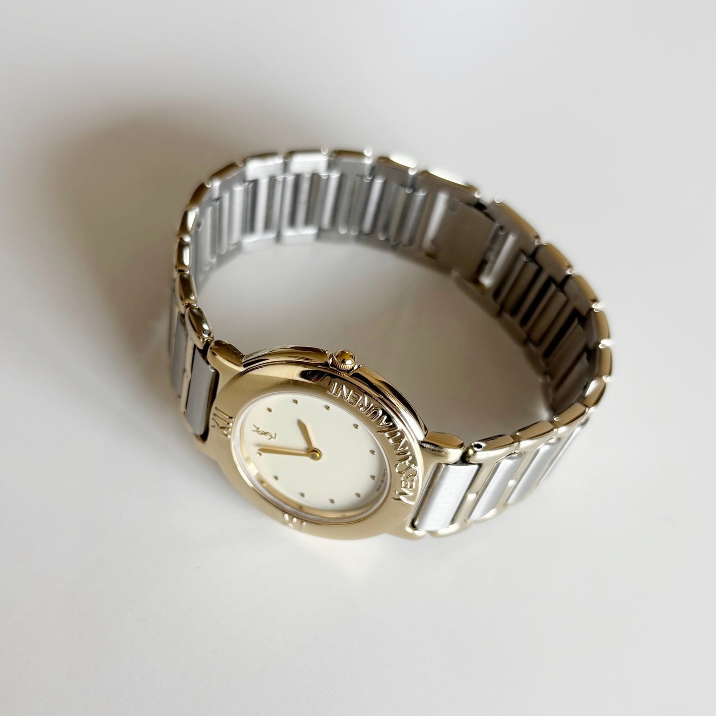 Yves Saint Laurent 1990s Two Tone Watch (Large)