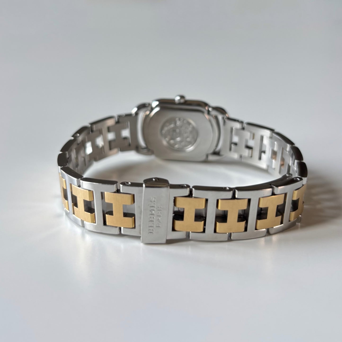 Hermes 1990s Rallye Two Tone Gold Plated Watch