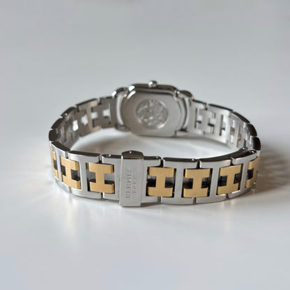 Hermes 1990s Rallye Two Tone Gold Plated Watch