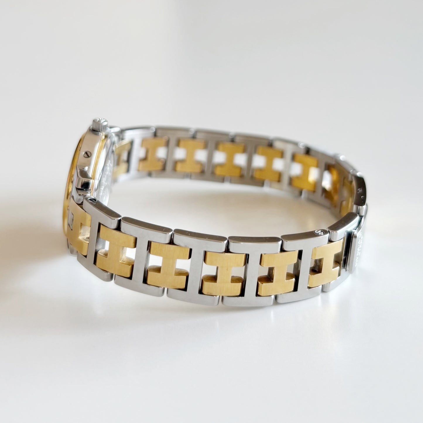 Hermes 1990s Clipper Two Tone Watch