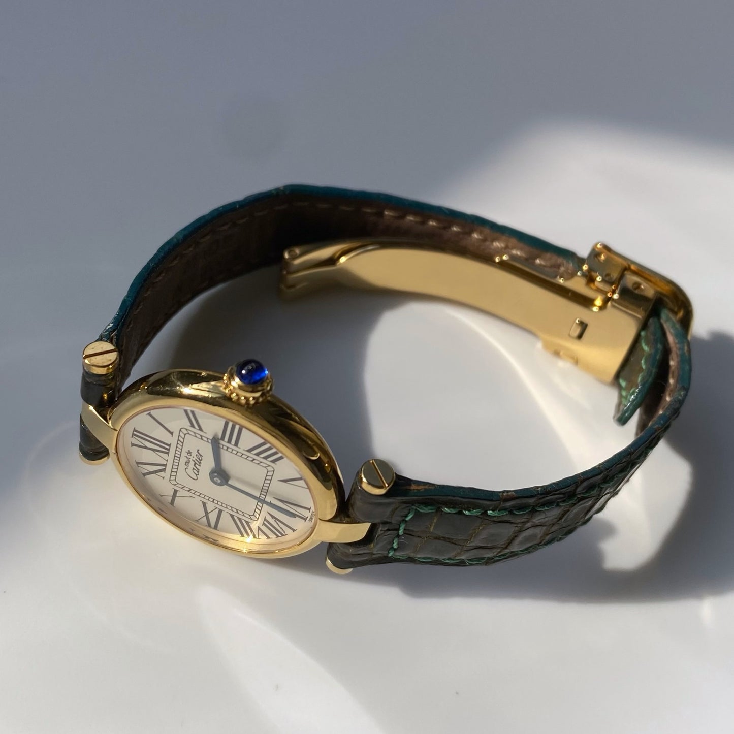 Cartier 1990s Vendome Opaline Watch SM