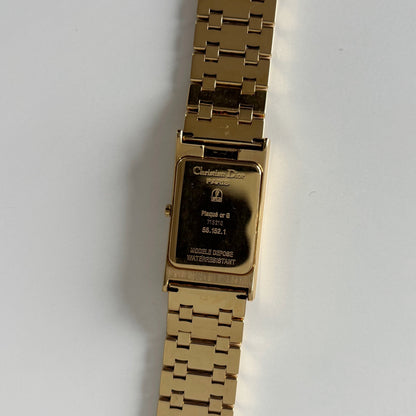 Dior 1990s Tank Gold Plated Watch (Large)