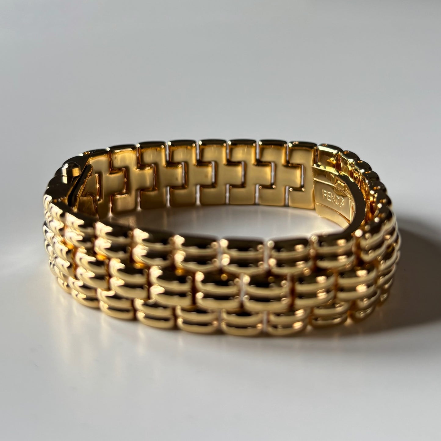 Fendi 1990s Gold Plated Watch