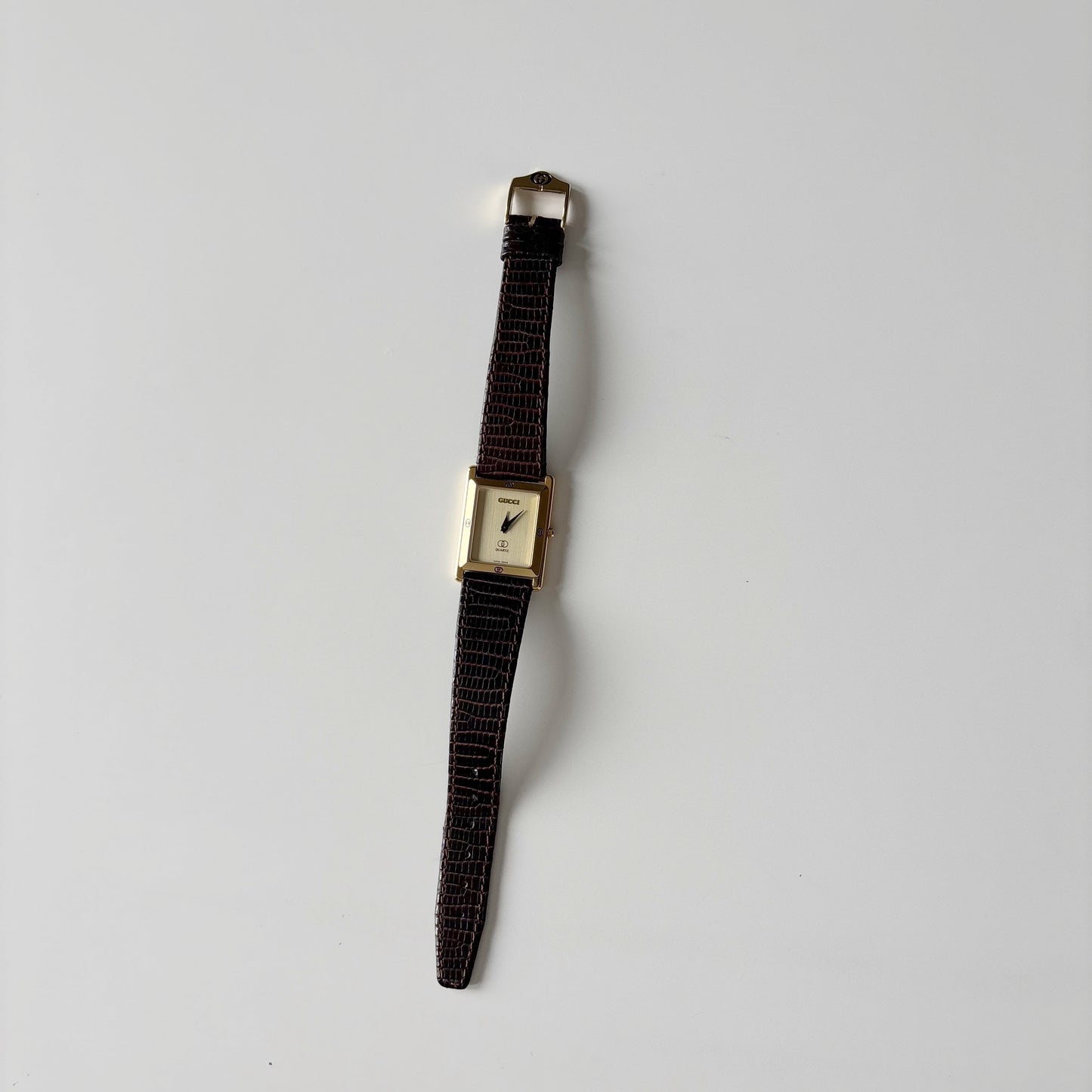 Gucci 1980s Tank Gold Plated Watch (Large)