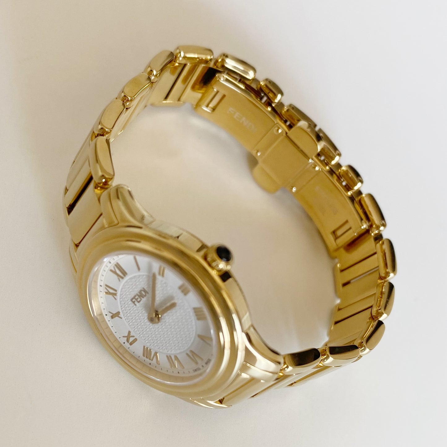 Fendi 1990s Gold Plated Watch