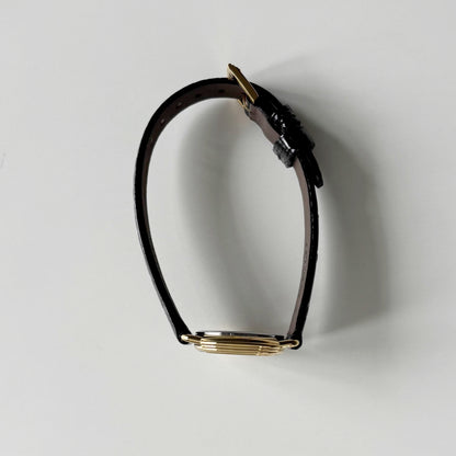 Dior 1990s Round Dial Gold Plated Watch