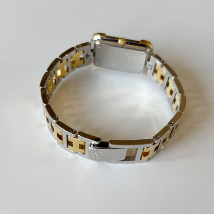 Hermes 1990s Croisier Two Tone Watch
