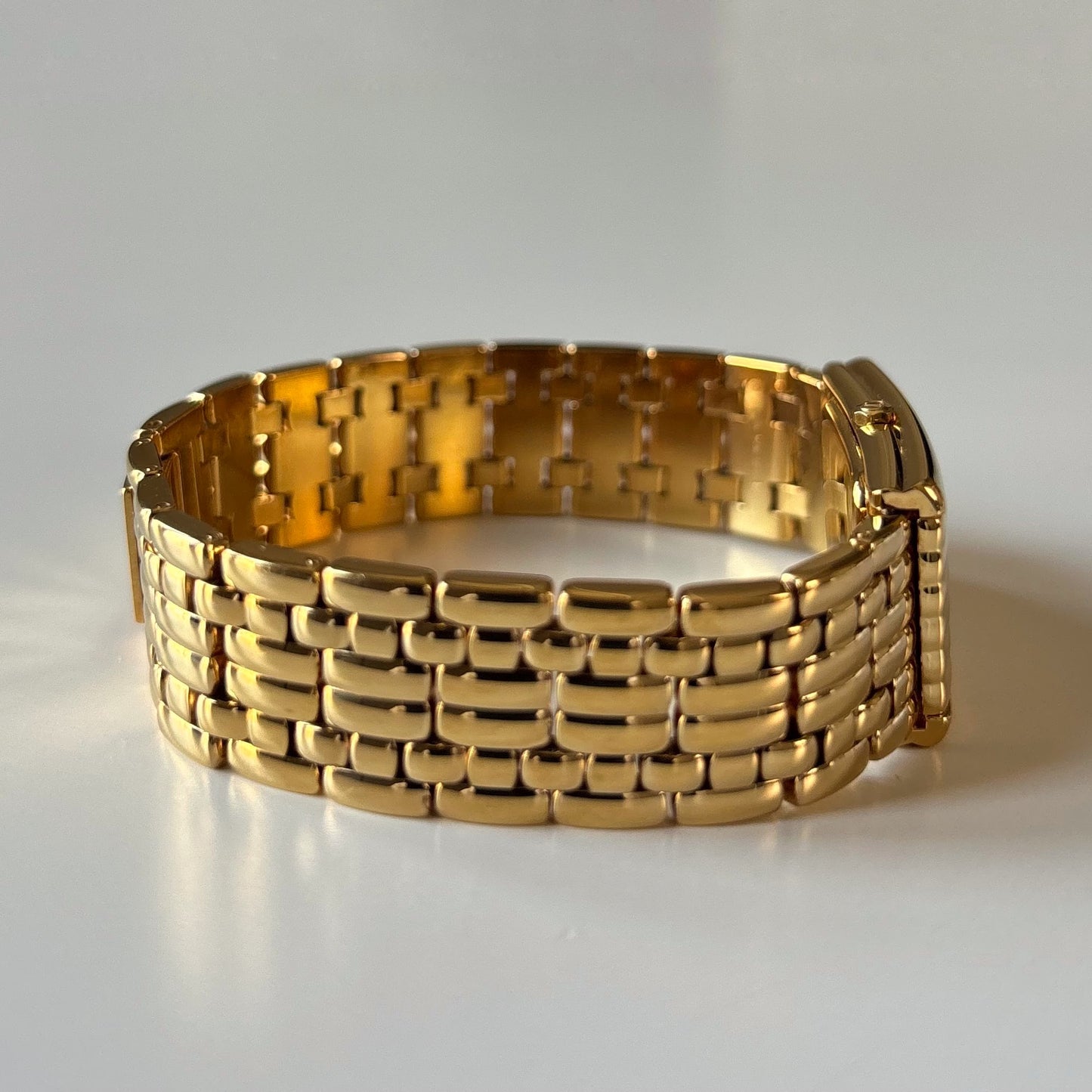 Dior 1990s Sub second Tank Gold Plated Watch