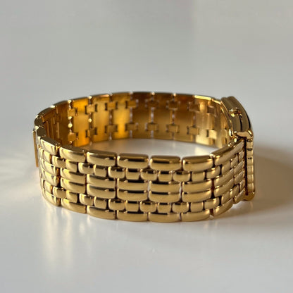 Dior 1990s Sub second Tank Gold Plated Watch