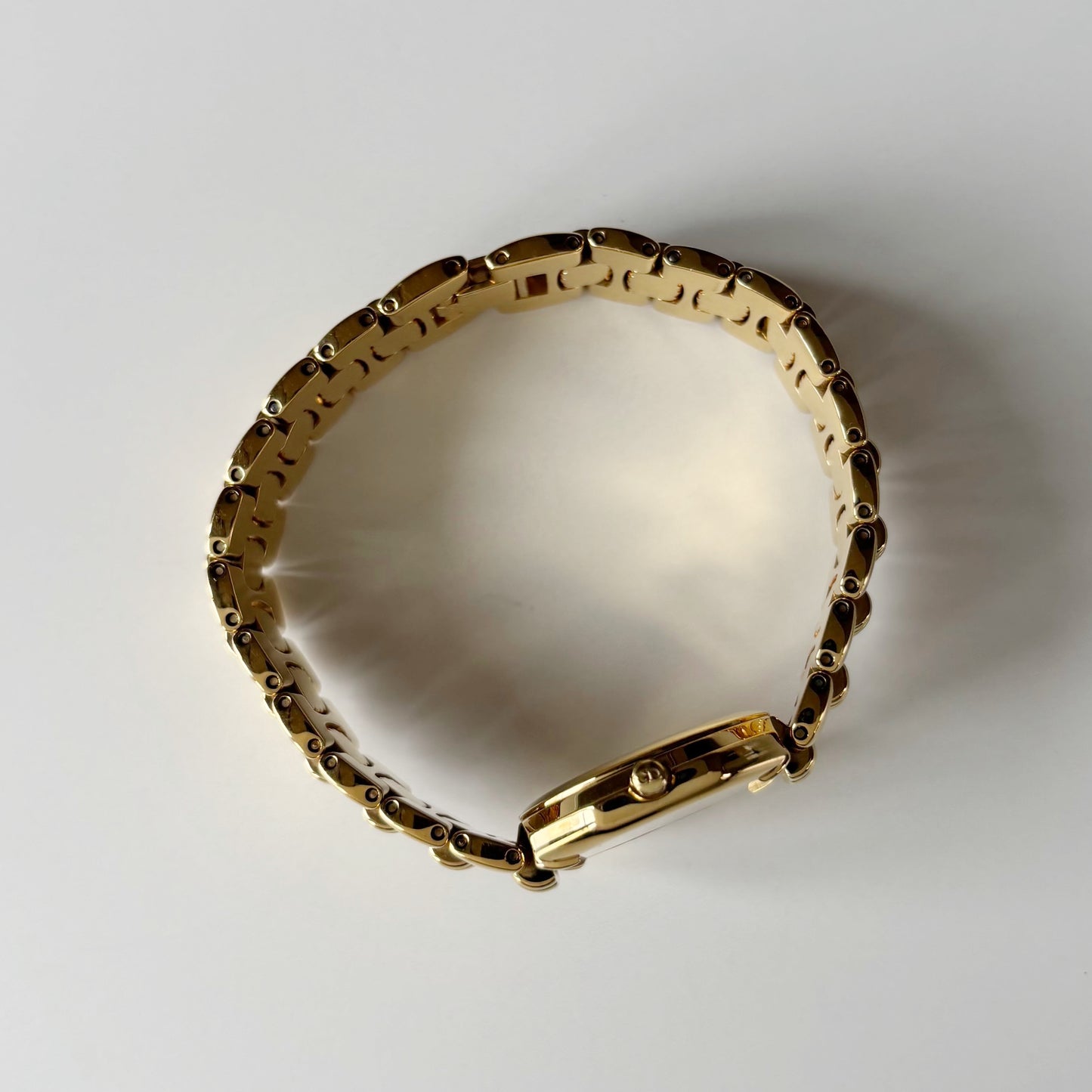 Dior 1990s Octagon Gold Plated Watch