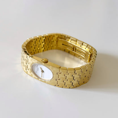 Dior Early 2000s Miss Dior Gold Plated Watch