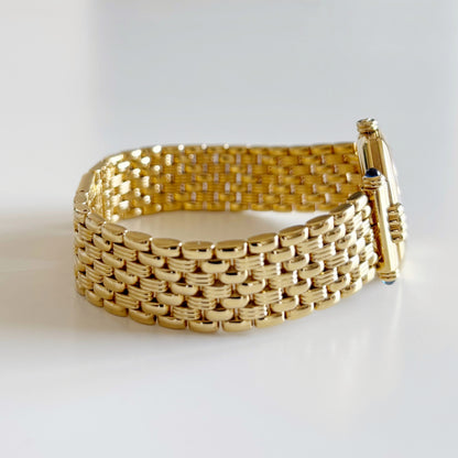 Dior 1990s Octagon Dial Gold Plated Watch