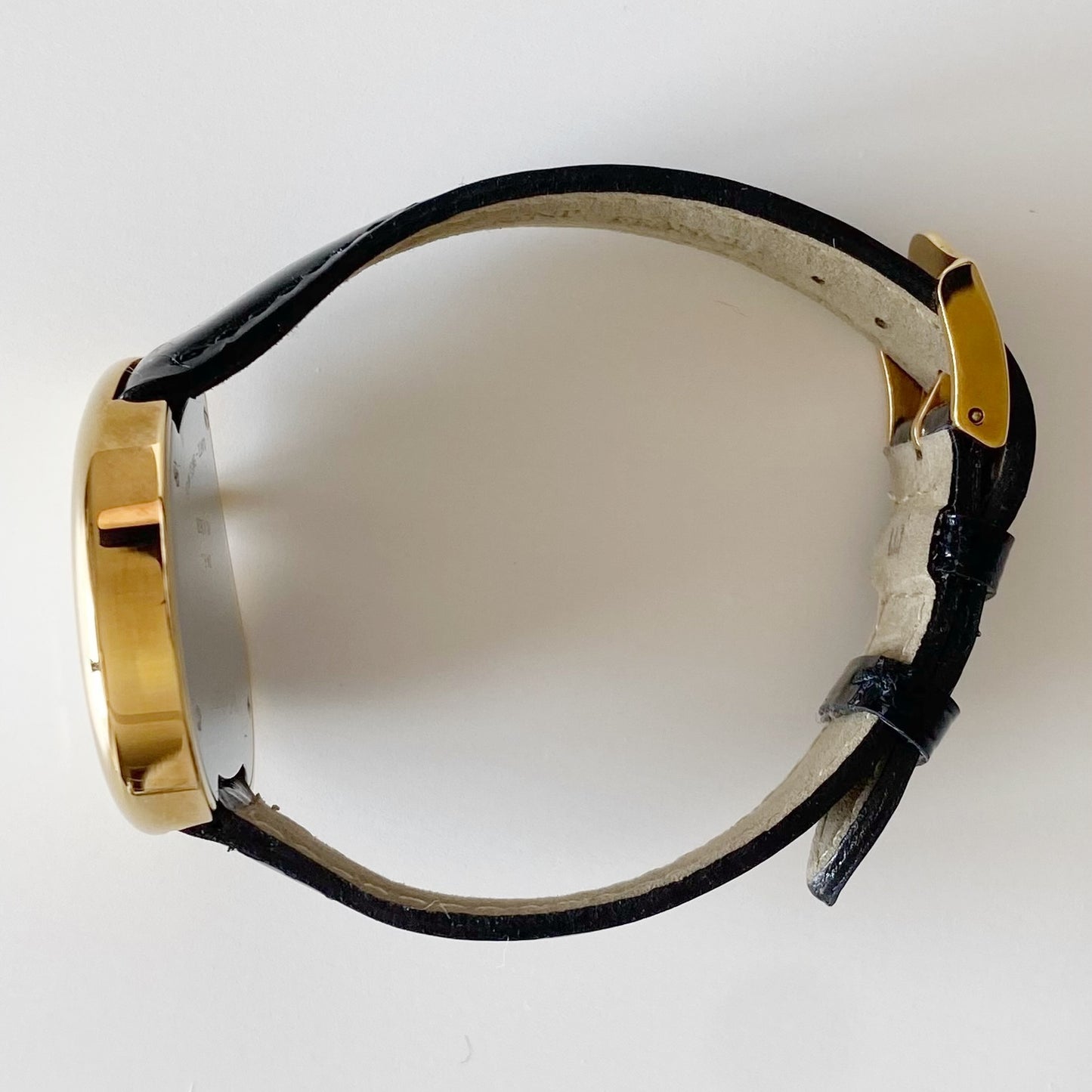 Yves Saint Laurent 1990s Heart Shaped Gold Plated Watch