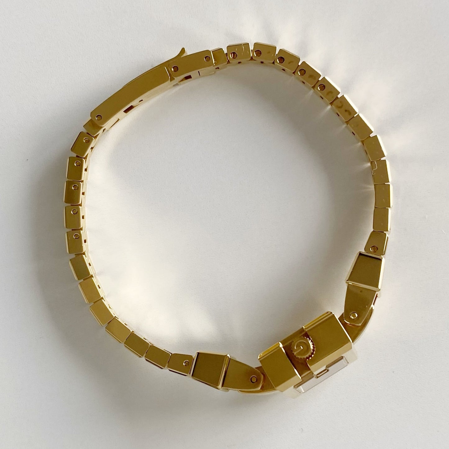 Gucci 1990s Seashell G Dial Gold Plated Watch