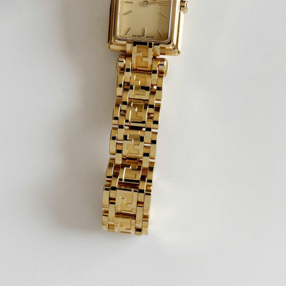 Fendi 1990s Gold Plated Watch Limited Edition (only 2,500 pieces made)