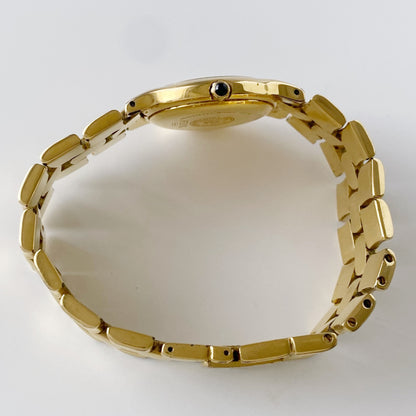 Fendi 1990s Navy Dial Gold Plated Watch