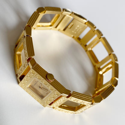 Dior Early 2000s La Parisienne Gold Plated Watch