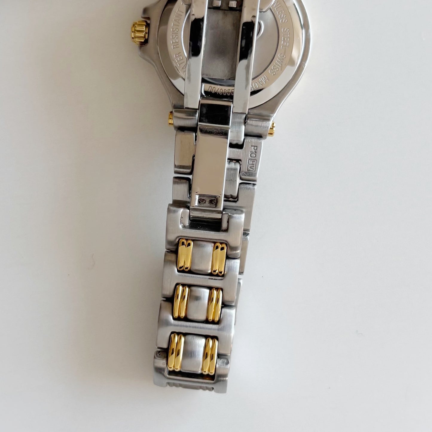 Gucci 1990s Date Round Dial Two Tone Watch